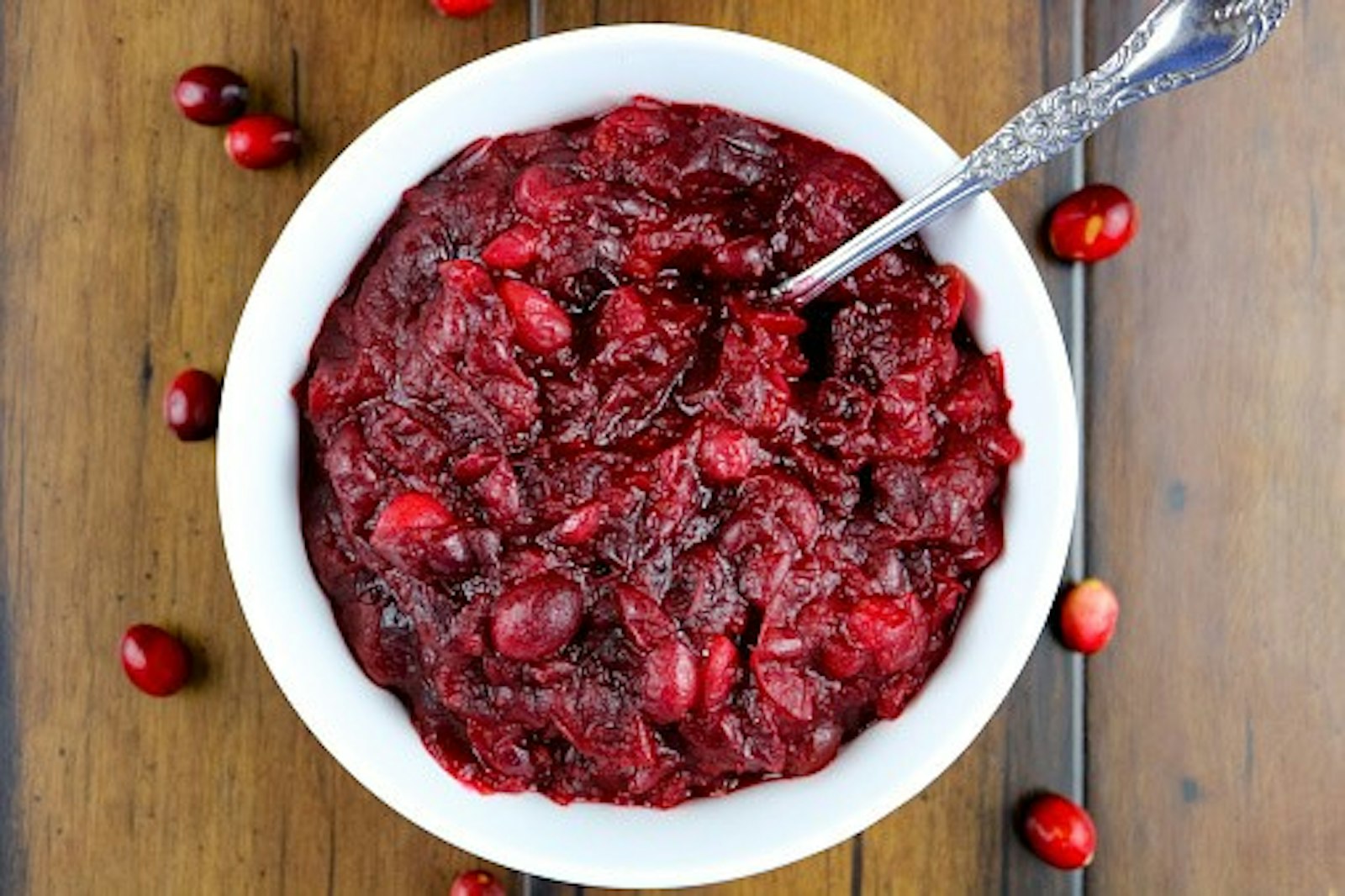 Naturally sweetened cranberry sauce