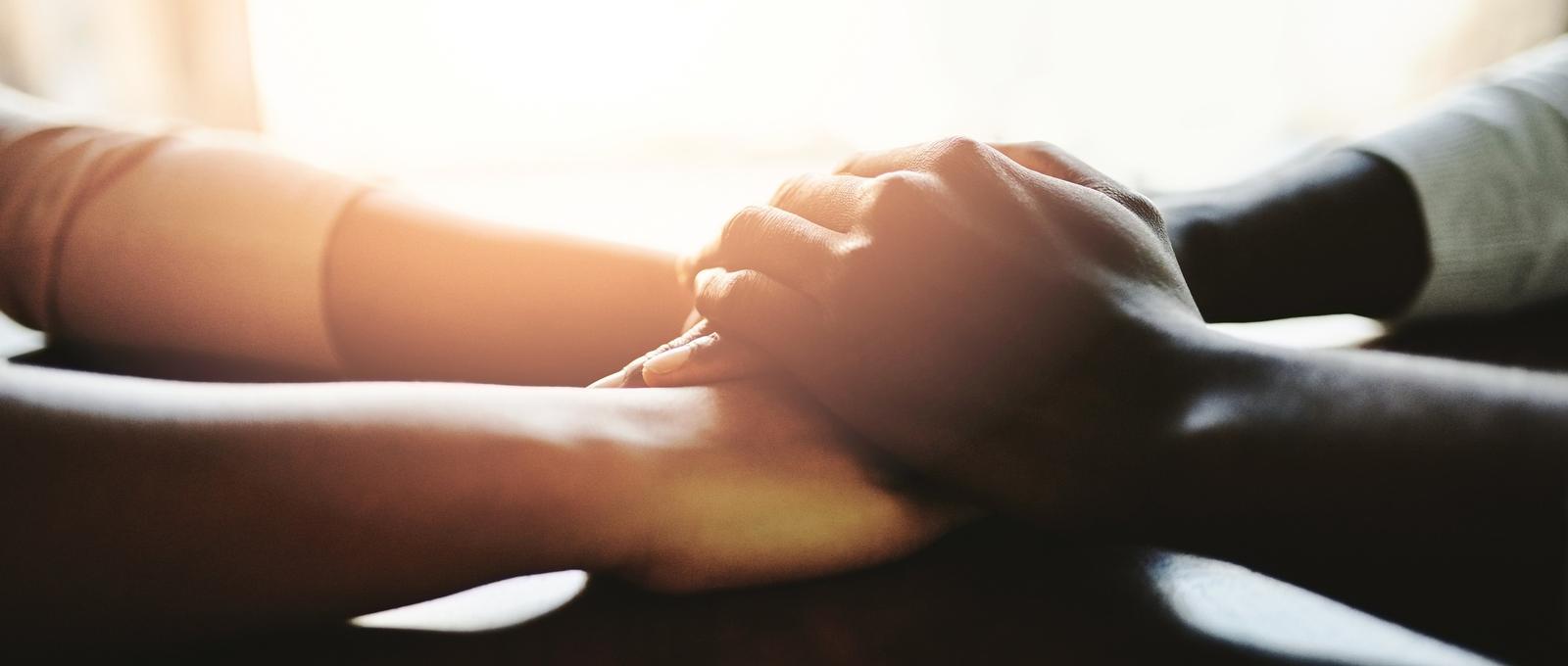Holding hands