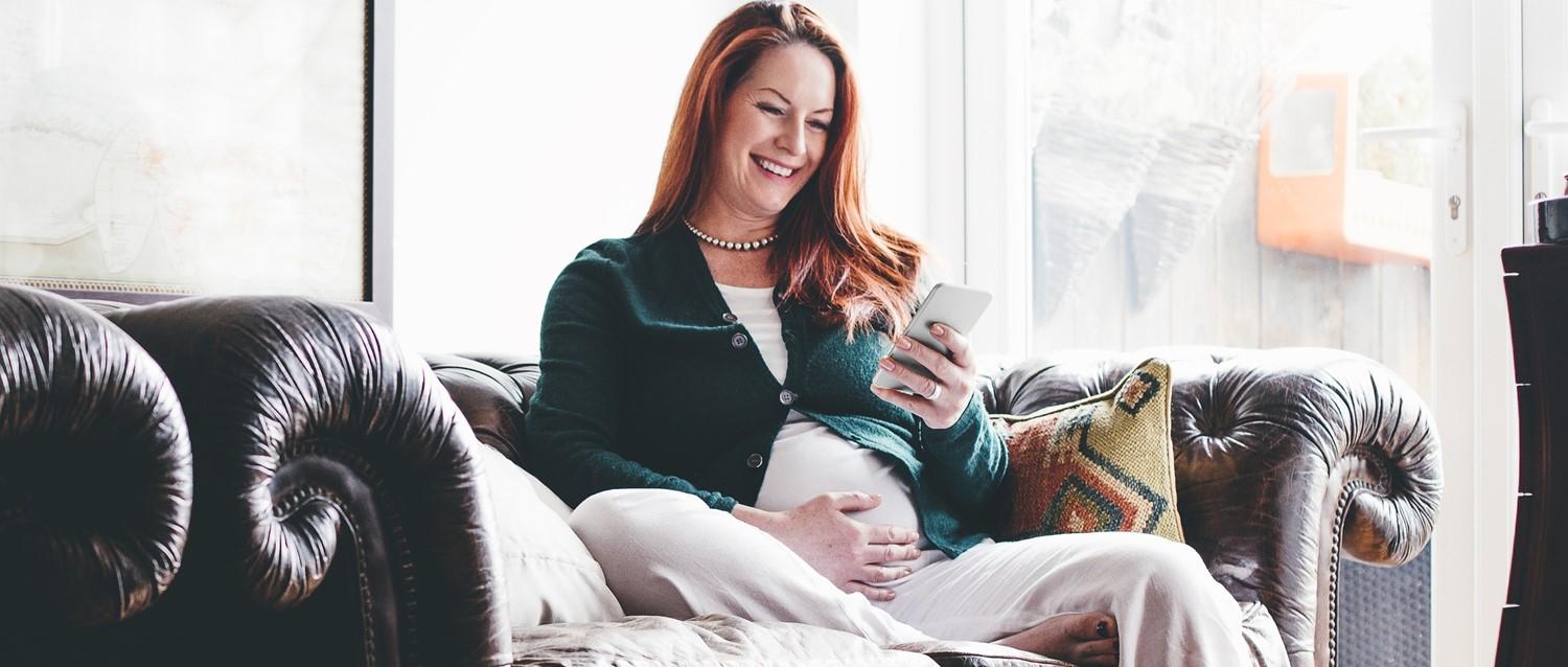 Older pregnant woman
