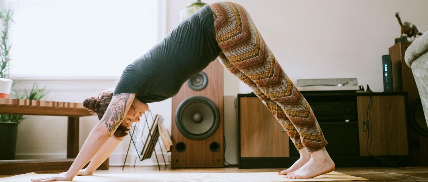 Woman doing yoga