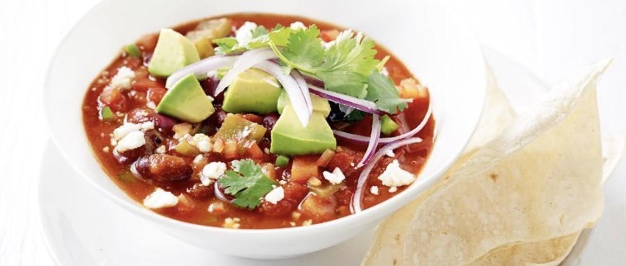 Spicy Mexican bean soup