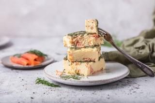 Smoked salmon egg bites