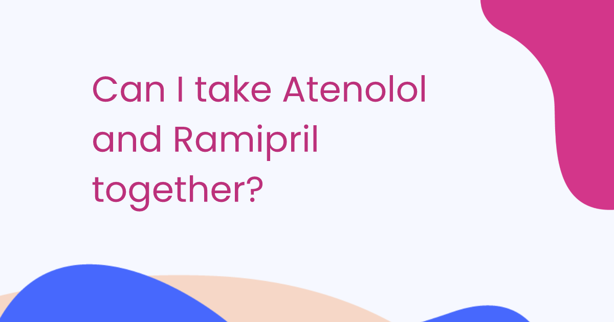 Can I take Atenolol and Ramipril together?