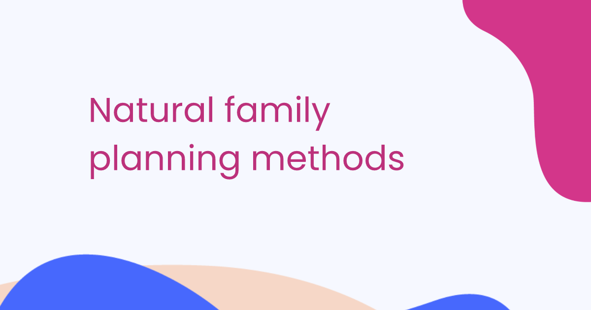 Natural family planning methods