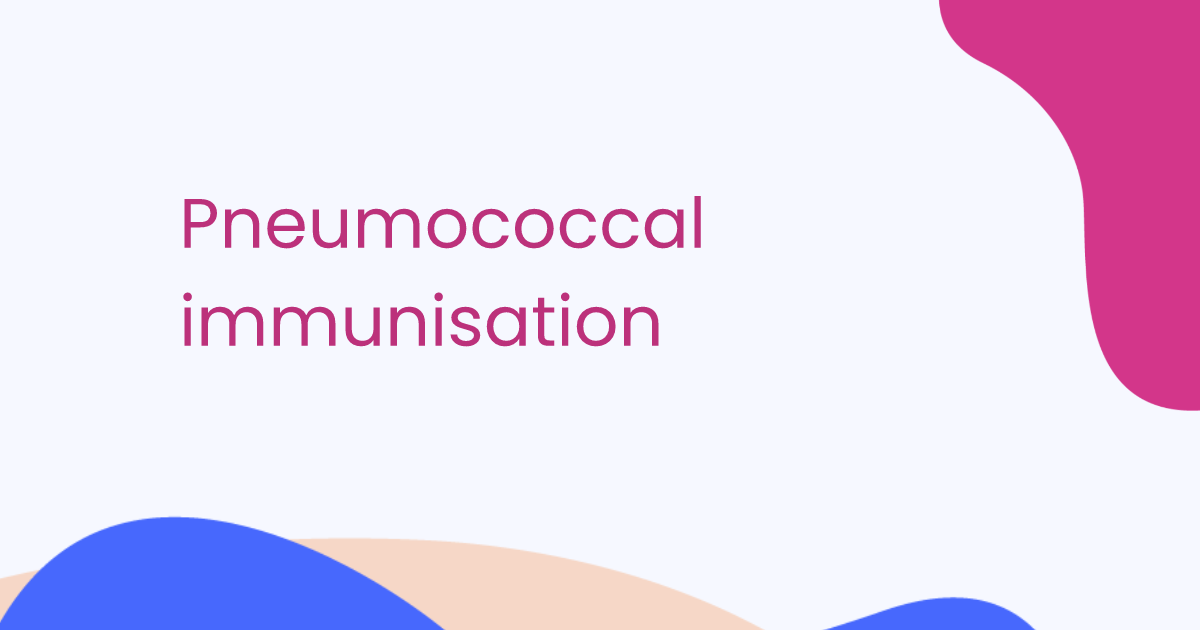Pneumococcal immunisation